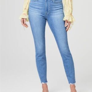 PAIGE Blue High Rise Skinny Jeans
